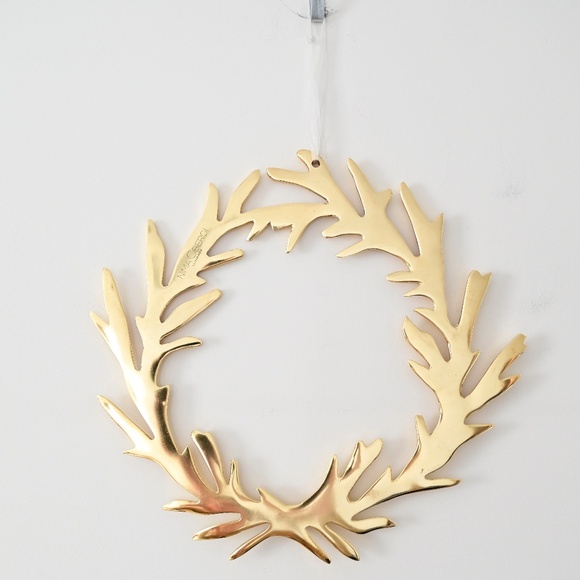 Nima Oberoi Lunales Branches Gold Charger Wreath | Staghorn Motif - Picture 6 of 8